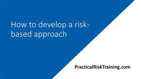 How To Develop A Risk Based Approach Youtube