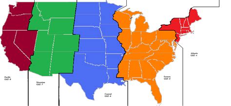 Time Zone Map Of The United States Nations Online