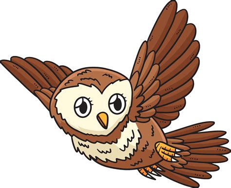 Baby Owl Cartoon Colored Clipart Illustration 26493174 Vector Art At