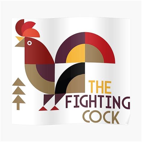 The Fighting Cock Poster For Sale By Jalal Hali Redbubble