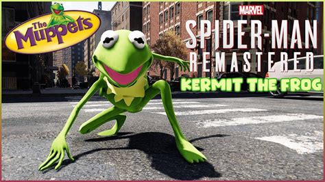 Marvels Spider Man Remastered Kermit The Frog Free Roam Gameplay Pc