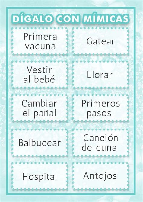 Juegos para el baby shower. Resultado de imagen para juegos para baby shower mixto ...