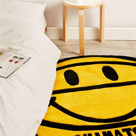 Chinatown Market Smiley Basketball Rug Yellow End Cn