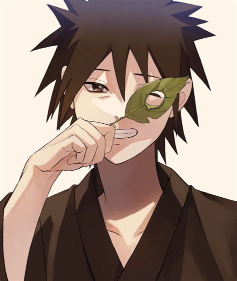 Cute Madara With A Hot Leaf Em 2020 Personagens De Anime Naruto