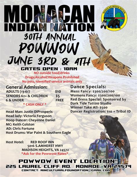 Monacan Indian Nation 30th Annual Nation Pow Wow 2023 Pow Wow Calendar