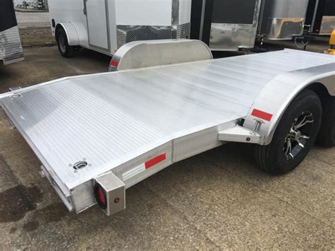 We deliver these aluminum car trailers nationwide. Open Flatbed Car Haulers | Trailer World of Bowling Green ...