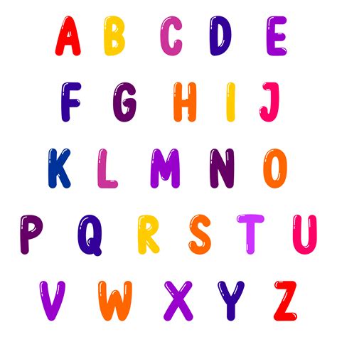 10 Best Colored Printable Bubble Letter Font Alphabet Letters To