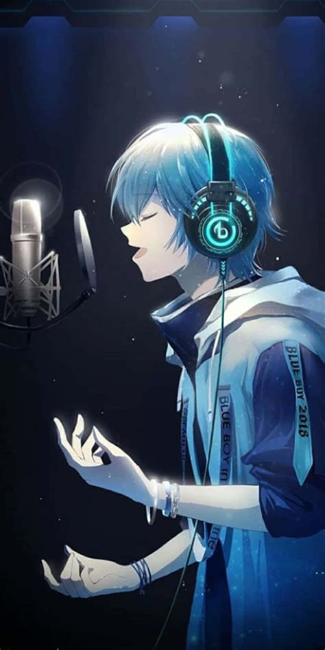 Download Music Anime Boy Singing Wallpaper