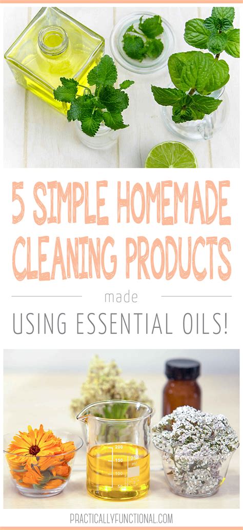 5 Simple Homemade Cleaning Products Using Essential Oils Practically