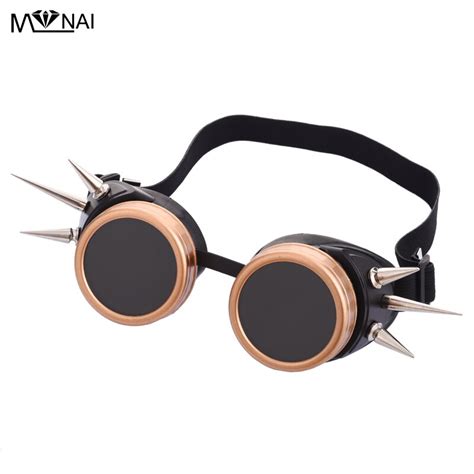 Steampunk Rivet Goggles Welding Party Eyewear Gothic Glasses Cosplay