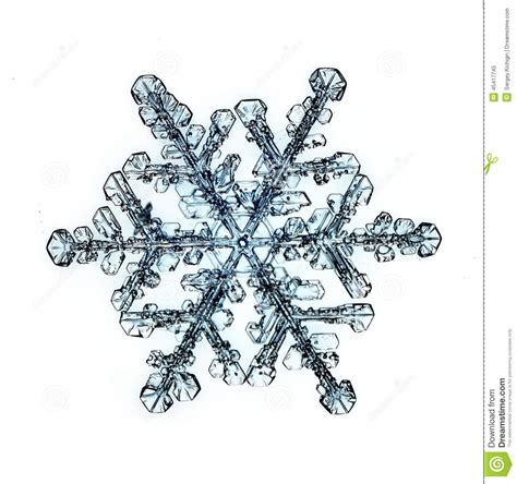 Natural Crystal Snowflake Macro Piece Of Ice Stock Image Image Of
