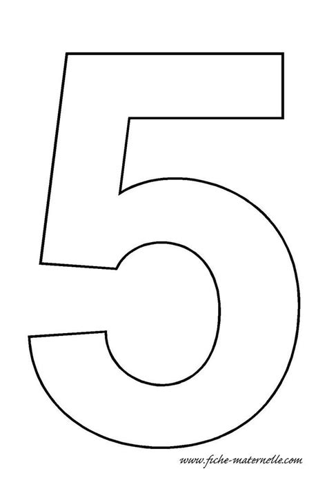 Number 5 Template Numbers Preschool Numbers