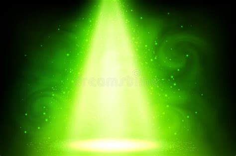 Green Magic Light Abstract Background Stock Vector Illustration Of