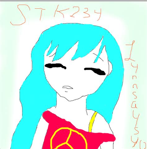 Sassy Anime Girl Drawing