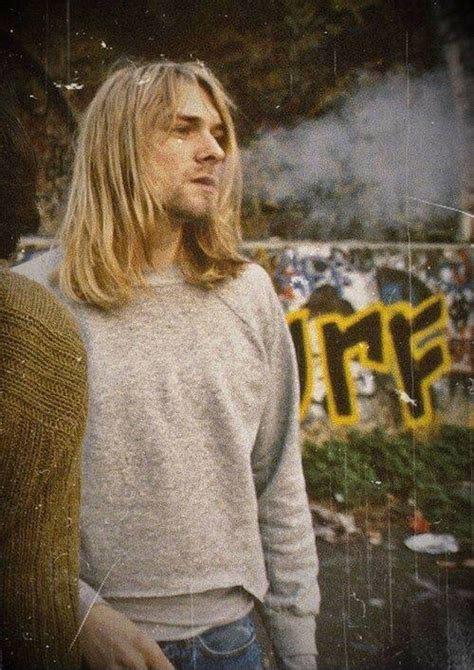 Kurt Cobain Long Hair Man Kurt Cobain Cantores Famosos Rock Clássico