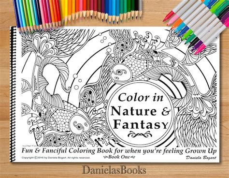 Advanced Coloring Books For Adults By Danielasbooks Nature