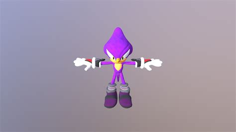 Espio T Pose Character Sonic Fan Art 3d Model By Reptileking0