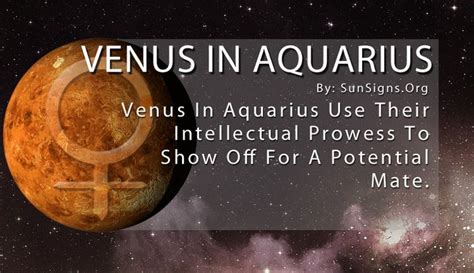 Planets In Astrology Venus In Aquarius Venus In Aries Venus In