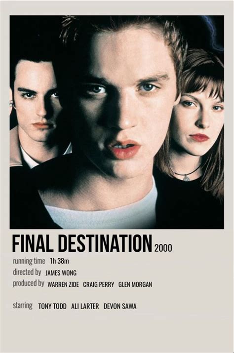 Final Destination Movie Posters Minimalist Iconic Movie Posters