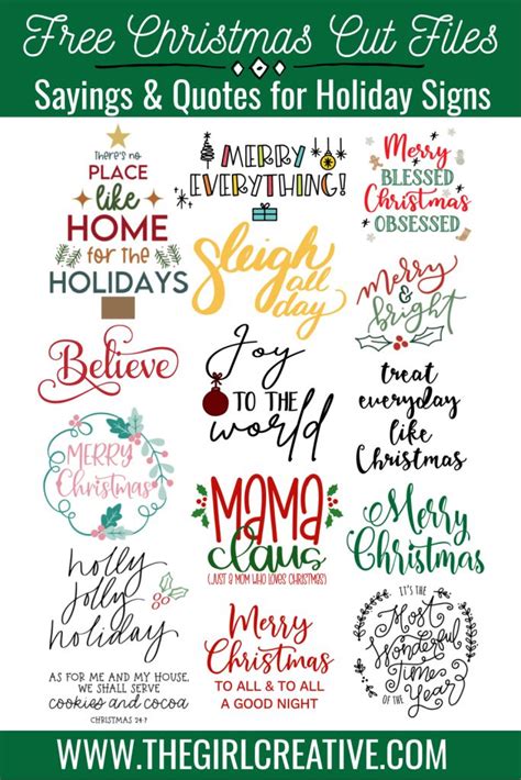 Christmas Quotes And Sayings For Signs Free Svg Christmas Card
