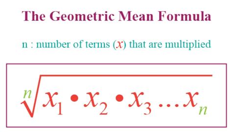 Geometric Mean Formula Cuemath