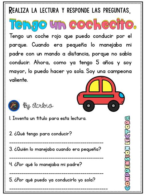 Mini Lecturitas De ComprensiÓn Para Infantil Mis Juguetes Imagenes
