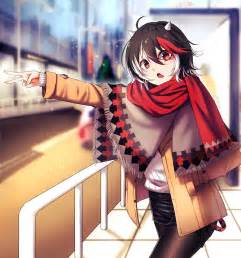 Posted over a year ago. short hair, Red eyes, Anime, Anime girls, Kijin Seija, Touhou, Horns, Sweater, Shorts HD ...