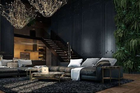 Related Image Dark Living Rooms Luxury Interior Apartment Interior