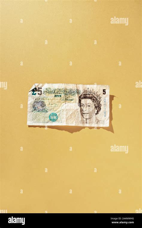 Five Pound Note Studio Shot Stock Photo Alamy