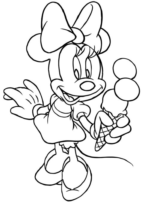 Coloriage Minnie Mouse Pour Les Enfants Wonder Day — Coloriages Pour