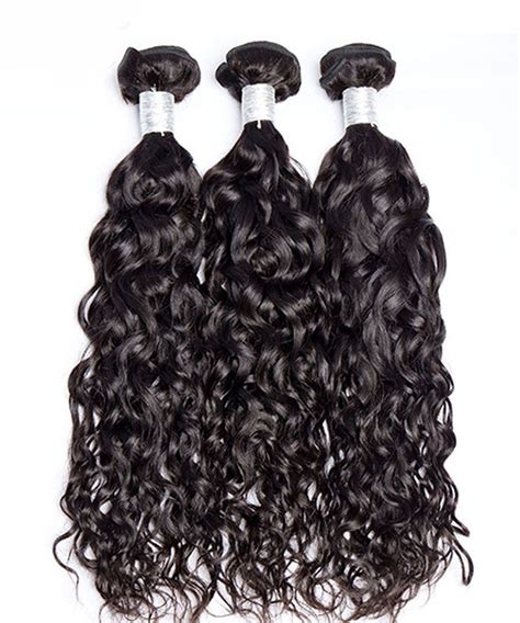 2 Pcs Water Wave Brazilian Virgin Hair Bundles Cutile Kept Remy Hair Weaves