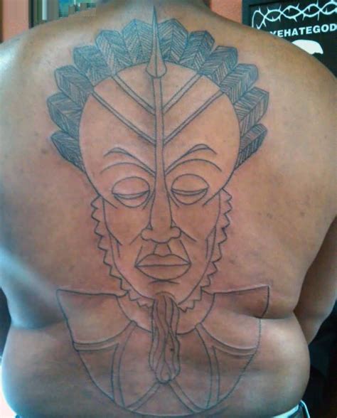 32 Traditional African Mask Tattoo Designs For Male And Female Picsmine