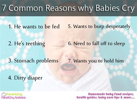 Common Reasons Why Babies Cry
