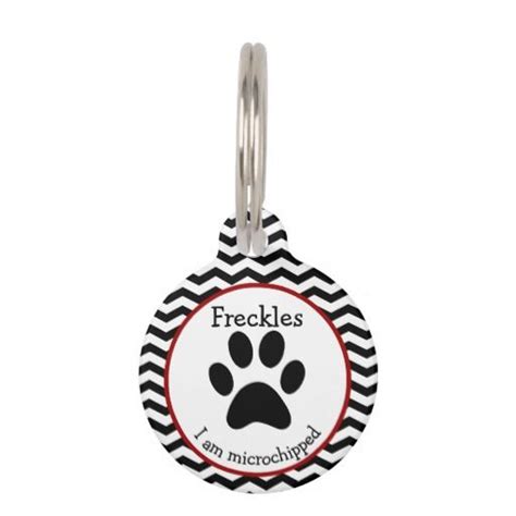 Cute Paw Print Personalized Pet Tag | Zazzle.com | Pet tags personalized, Personalized pet ...