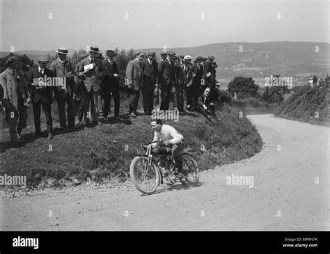 Motorcycle Competing In The South Wales Auto Club Caerphilly Hillclimb