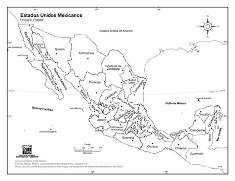Mapa De Mexico Con Nombres Y Div Politica Ppt