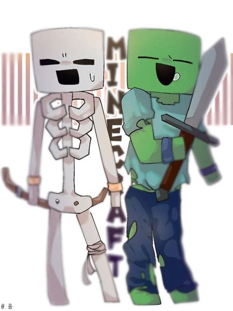 Minecraft Skeleton X Zombie Герои Minecraft Багз банни Лягушка