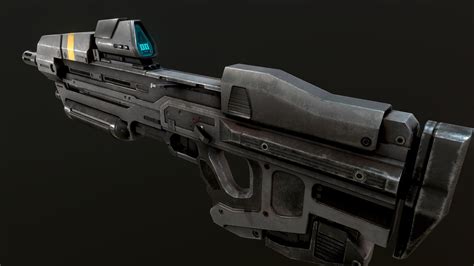 Halo Infinite Assault Rifle Remake Download Free 3d Model By