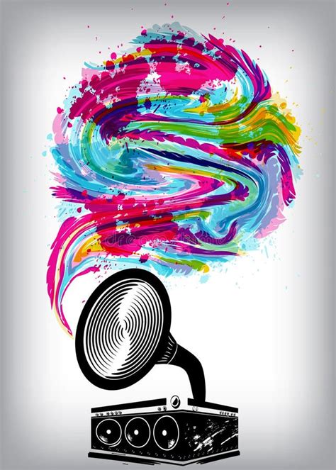 Music Concept Background Microphone Stock Vector Illustration Of