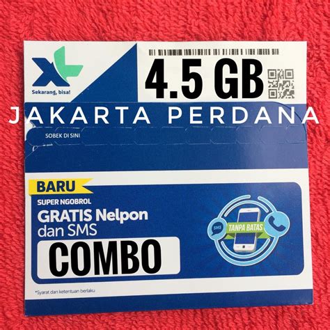 Selain xl juga ada provider lain yakni. Jual PERDANA INTERNET XL COMBO 4G KUOTA 4.5 GB - KARTU XL KUOTA 4.5GB di lapak Jakarta Perdana ...
