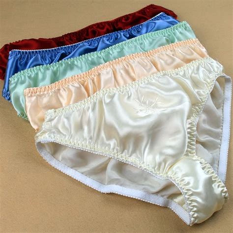Pure Silk Solid Panties Women Mulberry Silk Embroidery Plus Size