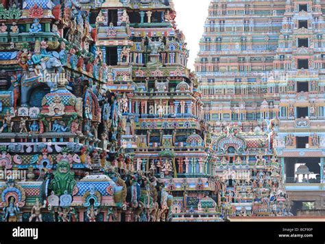 Srirangam Vishnu Temple Tamil Nadu India Stock Photo Alamy