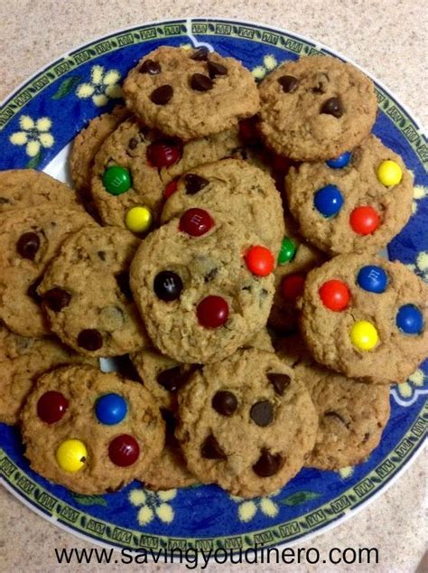 Amazing Cookies Peanut Butter Mandms Chocolate Chips And Oatmeal