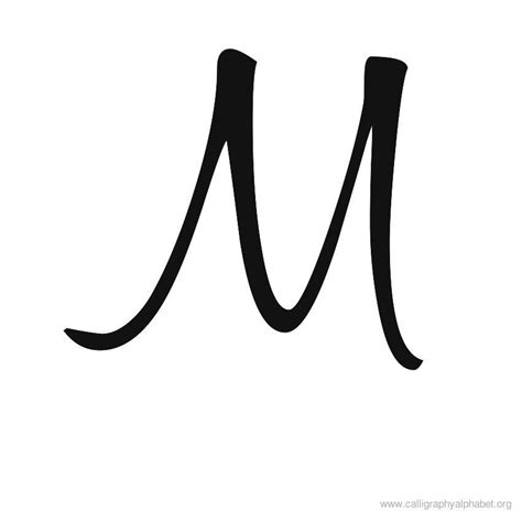 Calligraphy Alphabet Modern M Calligraphy Alphabet Calligraphy