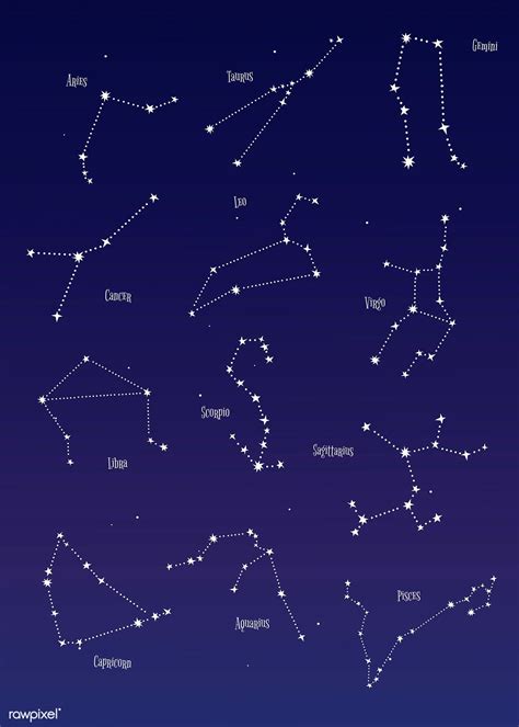 Astrological Star Signs Vector Set Premium Image By