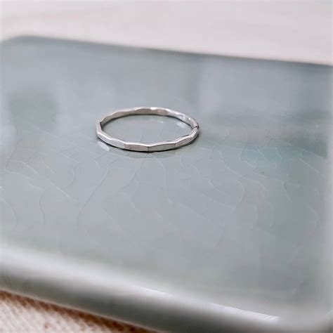 Sterling Silver Stacking Ring By Anna Calvert Jewellery