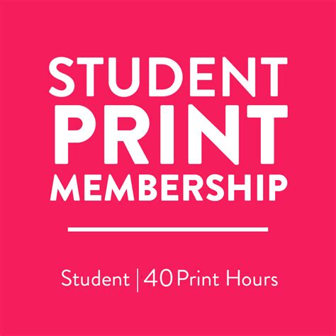 Student Graduate Membership 3rd Rail Print Space
