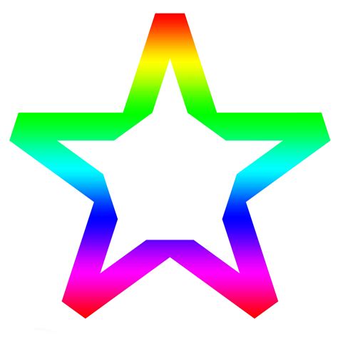 Star Clipart Rainbow Colors Free Stock Photo Public Domain Pictures