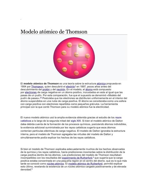 Comparacion De Los Modelos Atomicos De Dalton Thomson Rutherford Y Bohr