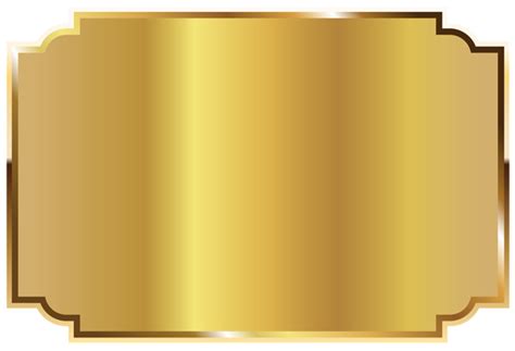 Gold Rectangle Png